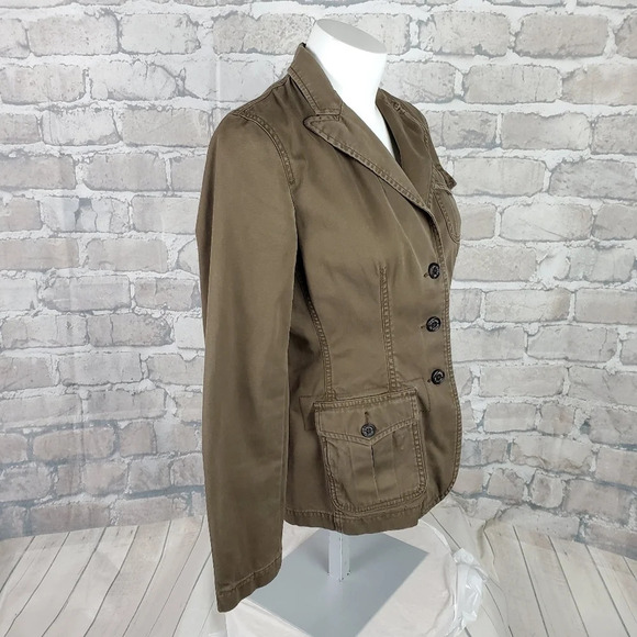 LRL Jeans Classic Twill Jacket Brown Size Small Ralph Lauren Preppy Academia - Picture 5 of 12